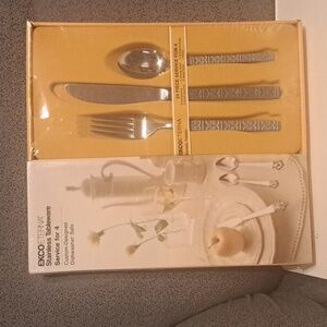 NIB Vintage EKCO ETERNA Stainless Tableware Service for 4 (24 pieces)